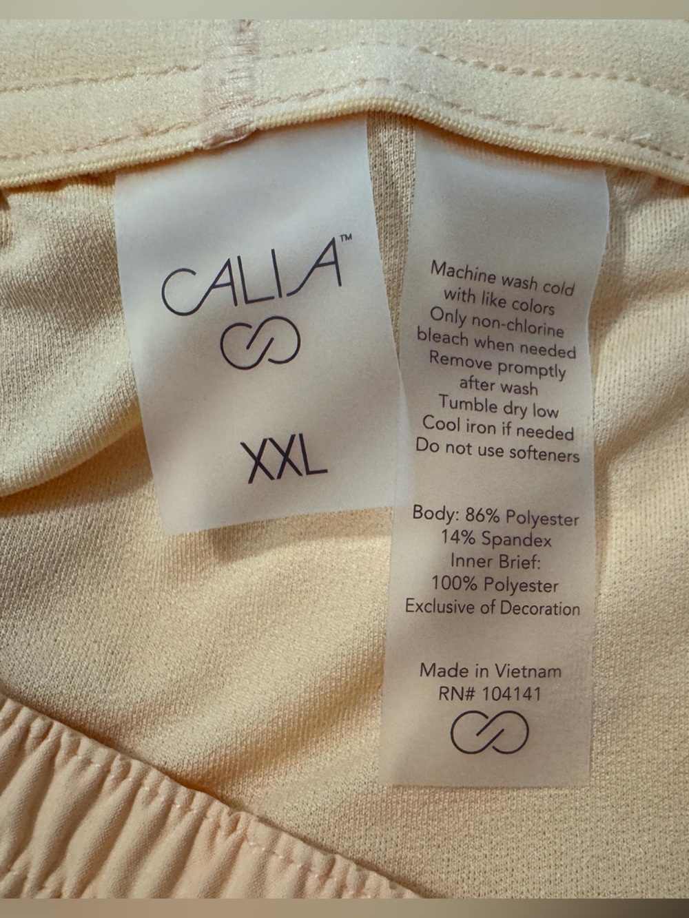Calia Women’s High Rise Step Up 3” Short Peach Sherbet Size XXL - Picture 5 of 5